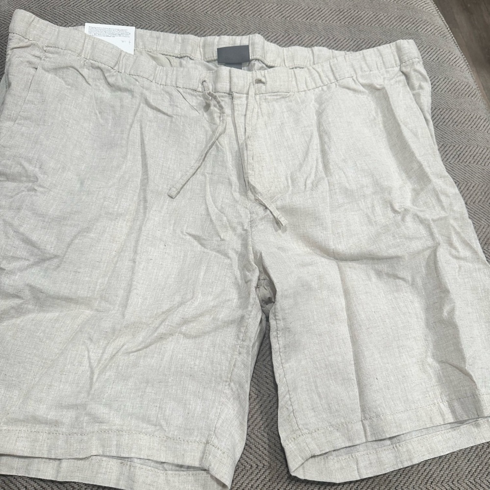 H&M Men's Beige Linen Shorts - Brand New Never Worn